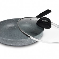 Tigaie GRANIT 24 cm cu maner detasabil Tigaie GRANIT 24 cm cu maner detasabil